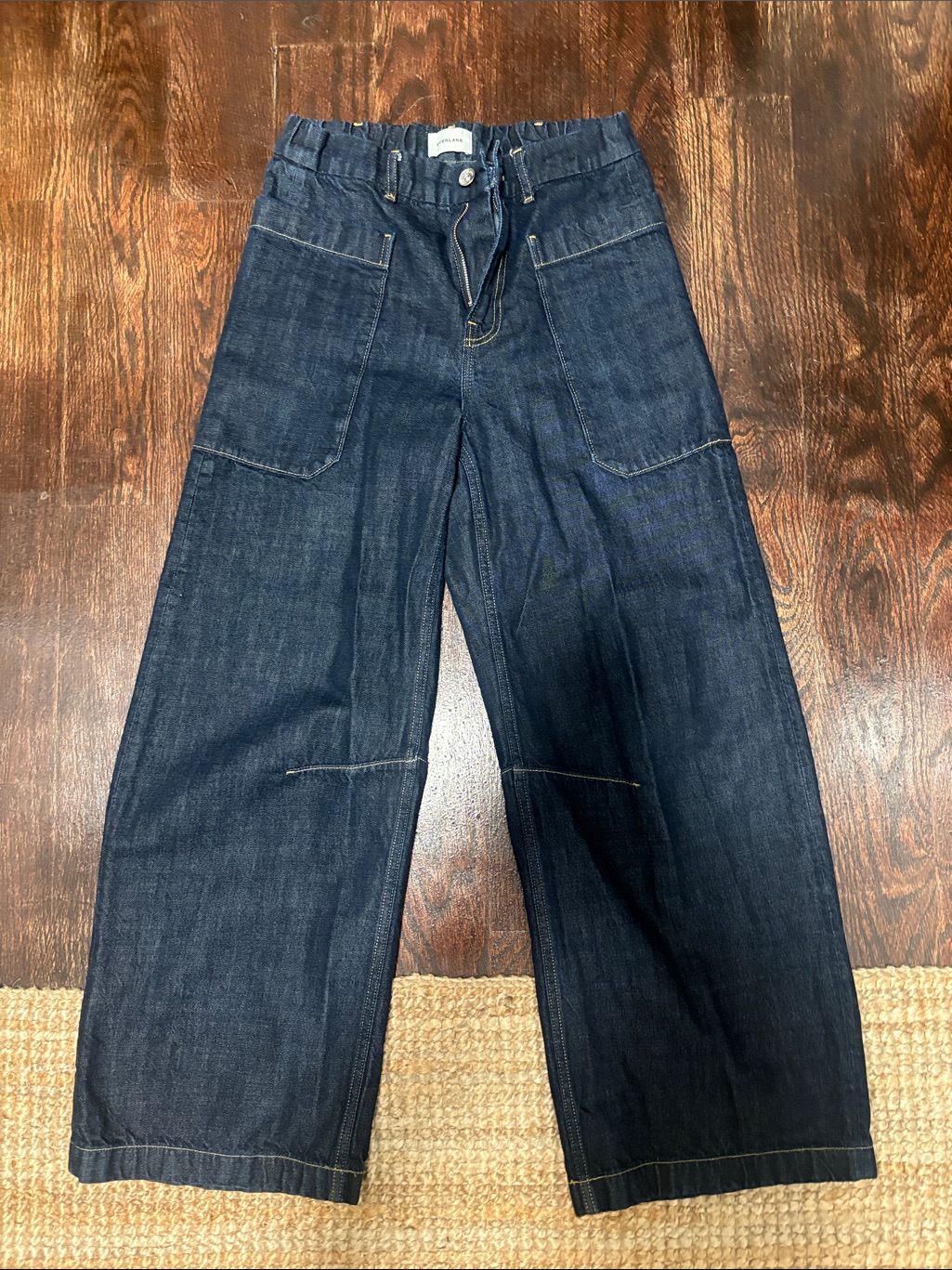 Everlane Dark Indigo Denim WideLeg Pants